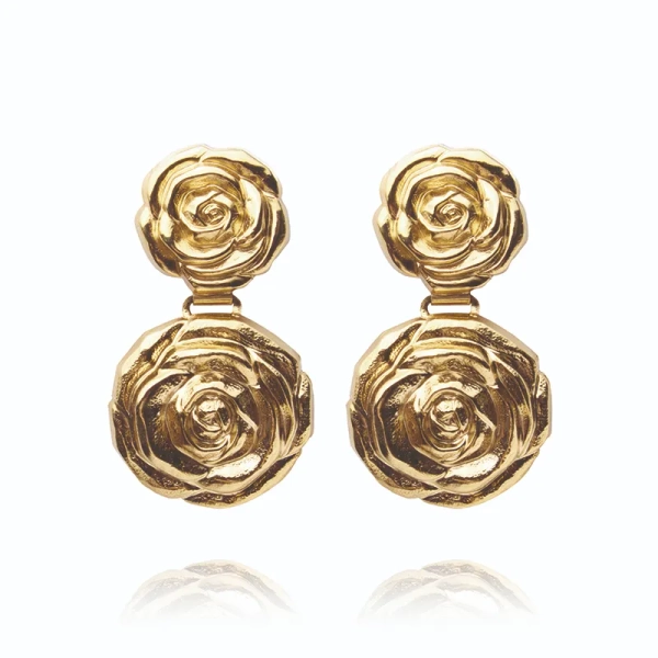 Rosita Grande Earrings Gold från Caroline Svedbom