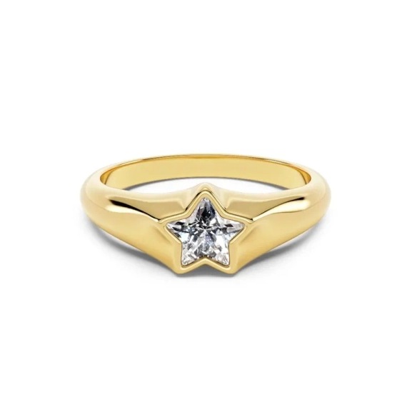 Star Sparkle Ring Gold - Edblad - Snabb leverans - Gratis paketinslagning