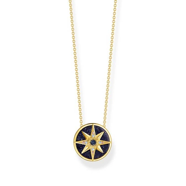 Kette Royalty Stern Mit Steine Gold von Thomas Sabo, Schneller Versand - Nordicspectra.de
