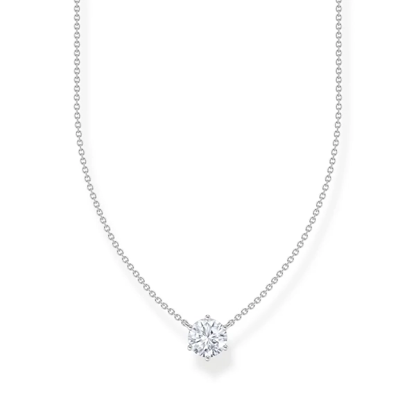 Kette mit weißem Zirkonia-Anhänger Silber - Thomas Sabo - Nordic Spectra