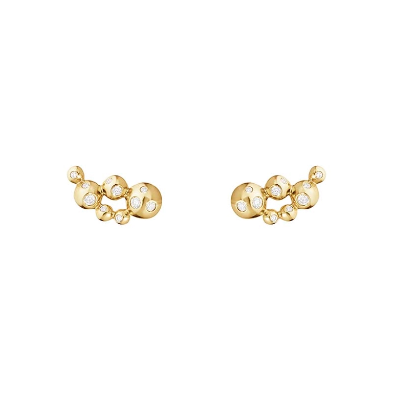 Moonlight Grapes Ear Cuff Guld med Diamanter - Georg Jensen örhängen - Snabb frakt & paketinslagning - Nordicspectra.se