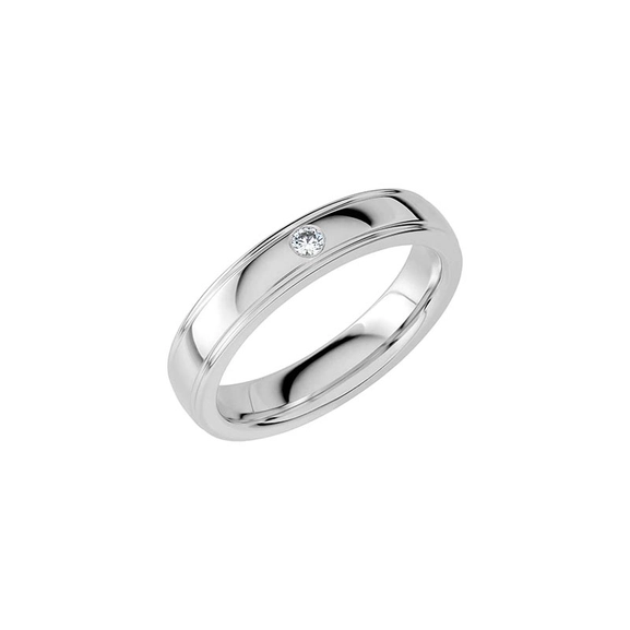 SR2033 White Gold - Wedding & engagement rings - Schalins - Scandinavian design - Nordic Spectra