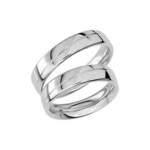 SR1020-5 Platina - Vigsel- & förlovningsringar - Schalins - Fri storleksändring* - Nordic Spectra