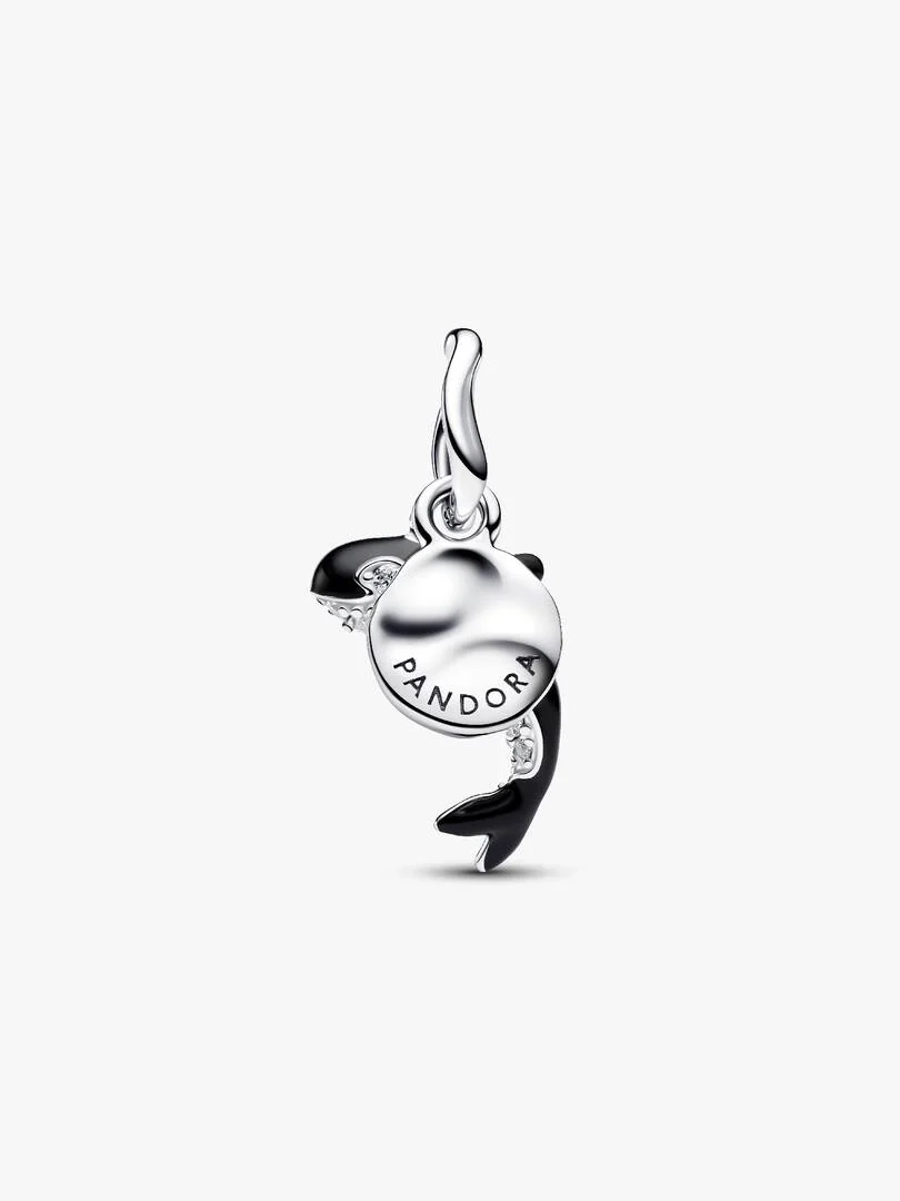 Späckhuggare Berlock från Pandora i silver med gnistrande cubic zirconia-stenar