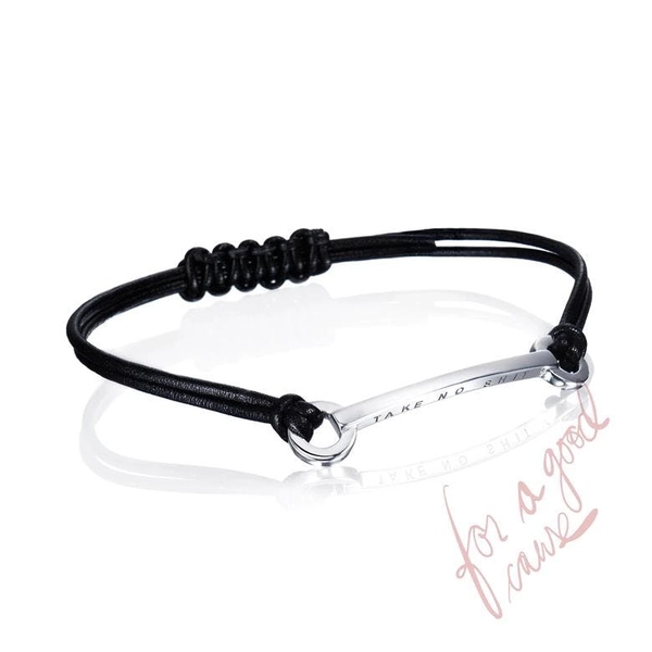 Take No Shit Leather Bracelet - Efva Attling armband - Snabb frakt & paketinslagning - Nordicspectra.se