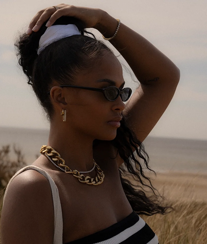 GLIMRA Halsband Guld - Astrid & Agnes - Nordic Spectra