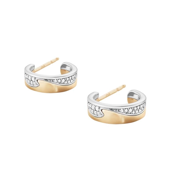 Fusion Hoops 0.18 ct Diamanter Pavé Små - Georg Jensen örhängen - Snabb frakt & paketinslagning - Nordicspectra.se