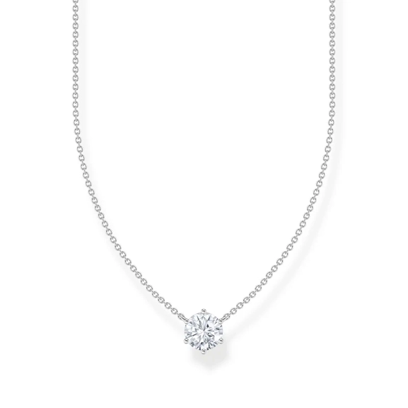 Kette mit weißem Zirkonia-Anhänger Silber - Thomas Sabo - Nordic Spectra