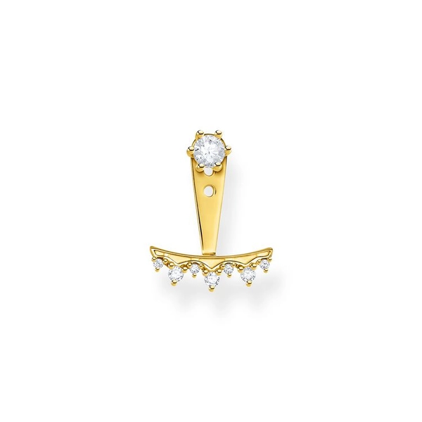 Einzel Ohrstecker Weisse Steine Gold von Thomas Sabo, Schneller Versand - Nordicspectra.de
