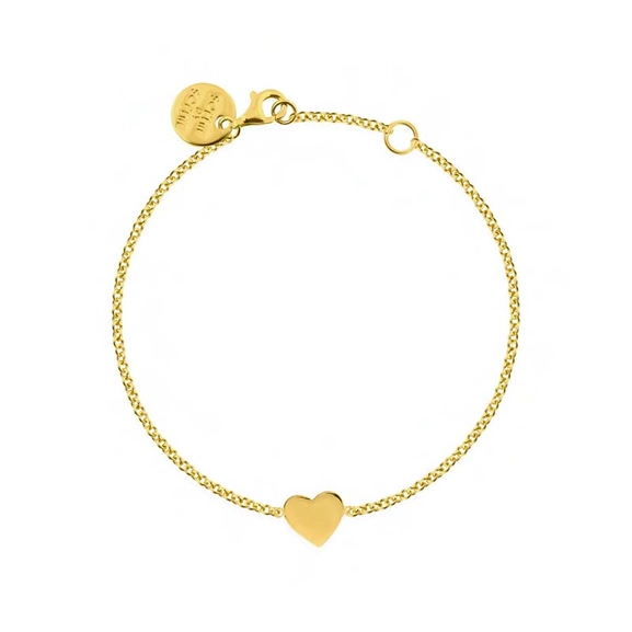 Heart Bracelet Gold - Sophie By Sophie - Snabb frakt & paketinslagning - Nordicspectra.se