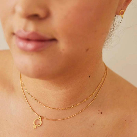 Figaro Necklace Gold -CU Jewellery - Snabb frakt & paketinslagning - Nordicspectra.se