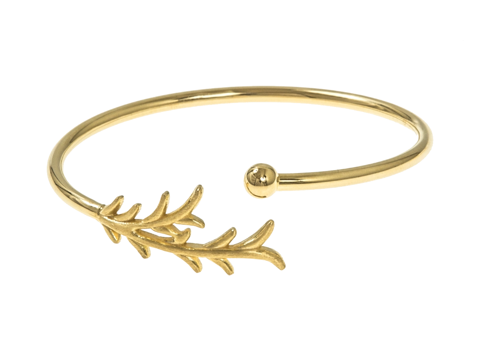 CU Jewellery - Tree Twig Bangle Bracelet Gold