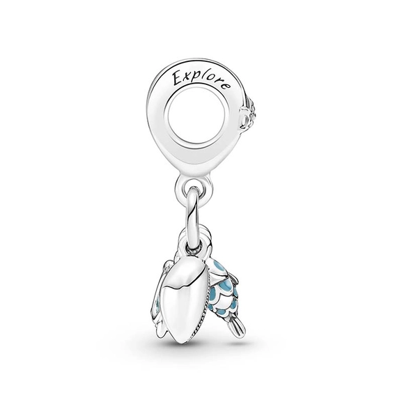 Sea Turtle & Conch Triple Dangle Charm - PANDORA - Snabb frakt & paketinslagning - Nordicspectra.se