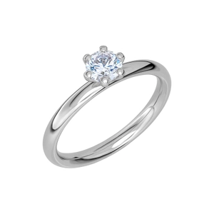 Glow 0.50 White Gold - Wedding & engagement rings - Schalins - Scandinavian design - Nordic Spectra