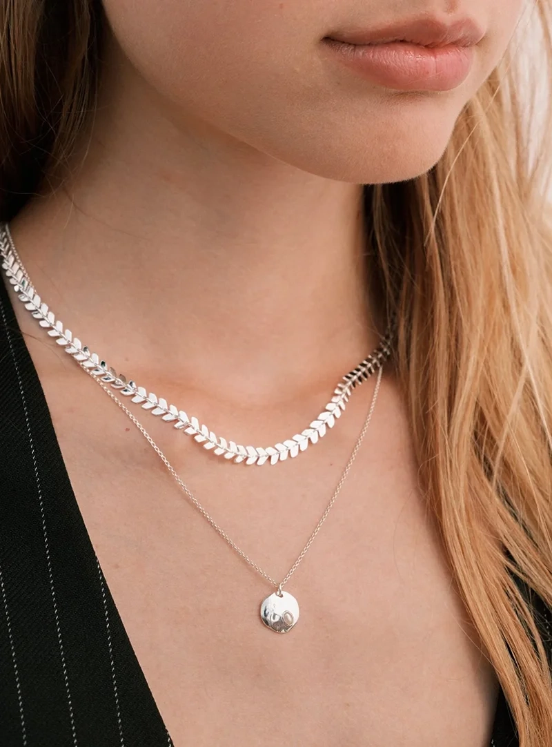 Layers Olivia Necklace Silver - Syster P - Snabb leverans & Gratis paketinslagning - Nordic Spectra