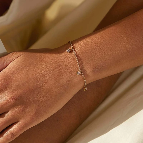 Dew Drop Bracelet Multi Blush Gold - Edblad - Snabb frakt & paketinslagning - Nordicspectra.se