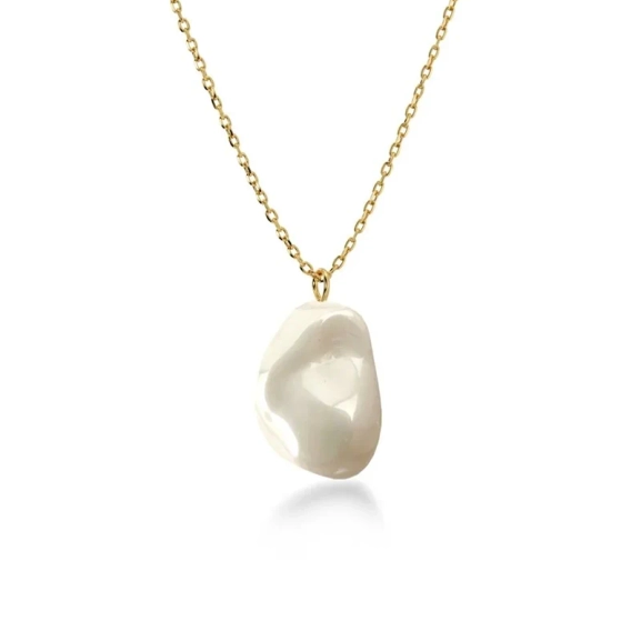Roc Necklace Gold - Edblad - Snabb leverans - Gratis paketinslagning