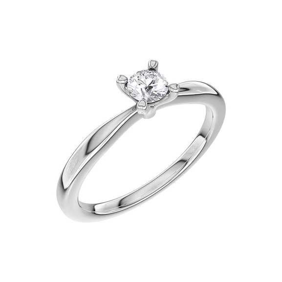 North 020 Lab Grown Diamond Platinum - Wedding & engagement rings - Schalins - Scandinavian design - Nordic Spectra