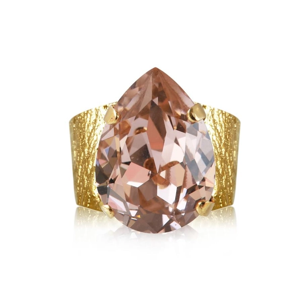 Classic Drop Ring Gold Vintage Rose - Caroline Svedbom - Snabb frakt & paketinslagning - Nordicspectra.se
