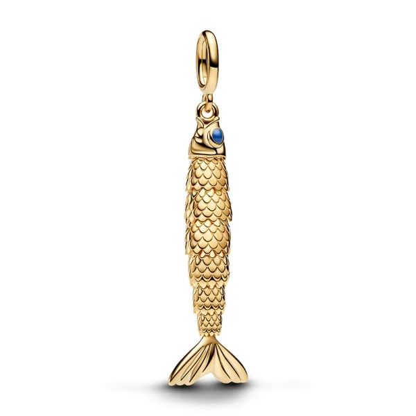 Fischanhänger aus Gold von Pandora