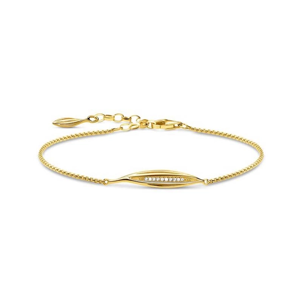 Glittrande Blad Armband Guld - Thomas Sabo armband - Snabb frakt & paketinslagning - Nordicspectra.se