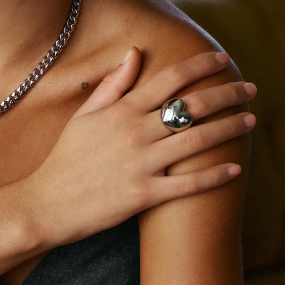 Barley Signet Ring Steel - Edblad - Snabba leveranser - Gratis paketinslagning