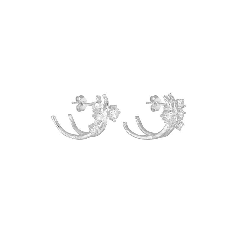 CU Jewellery - Cubic Cluster Ear Silver