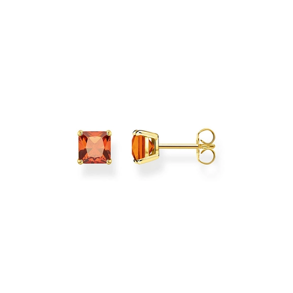 Ohrstecker Oranger Stein Gold von Thomas Sabo, Schneller Versand - Nordicspectra.de