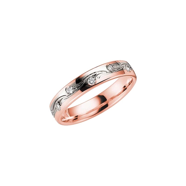 Turin All Roséguld/Vitguld - Vigsel- & förlovningsringar - Schalins - Fri storleksändring* - Nordic Spectra