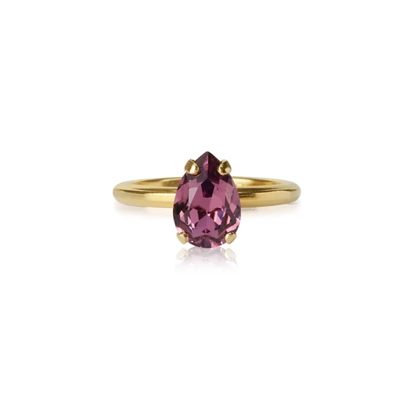 Petite Drop Ring Gold iris - Caroline Svedbom - Nopea toimitus ja lahjapakkaus - Nordic Spectra