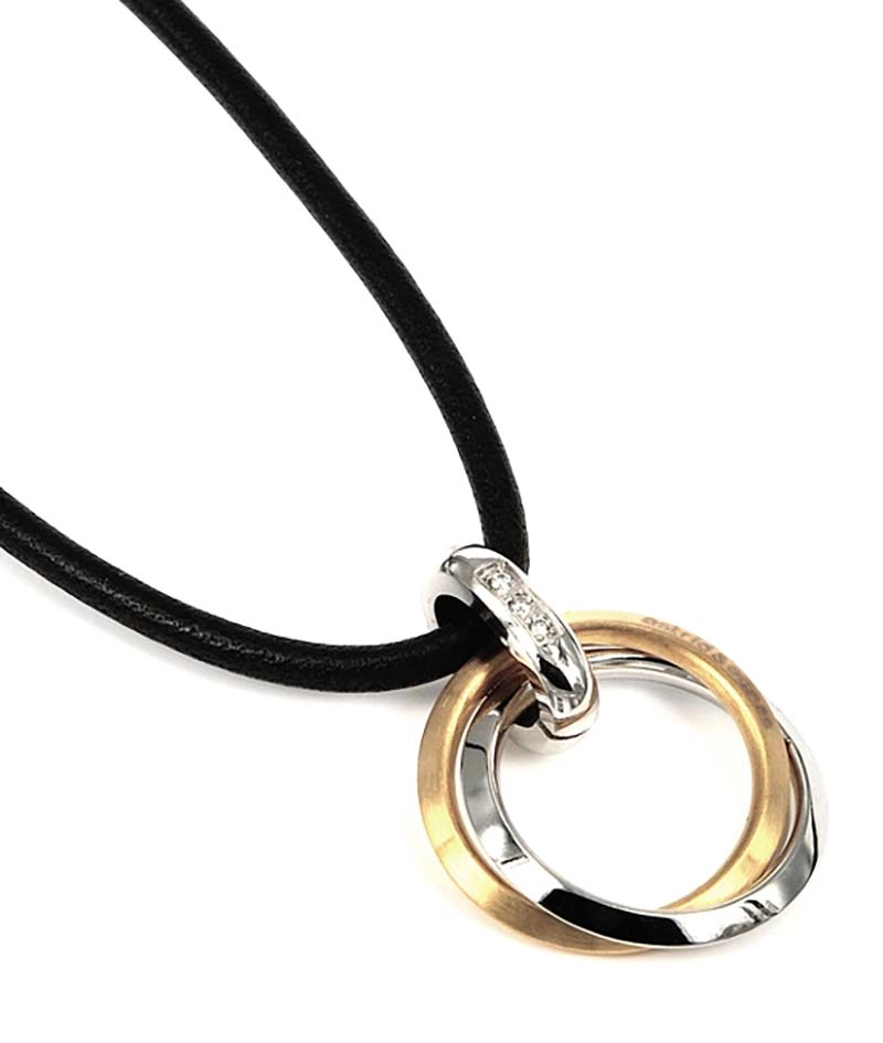 CARRO Kort Halsband Stål/Guld - Astrid & Agnes - Snabb frakt & paketinslagning - Nordicspectra.se