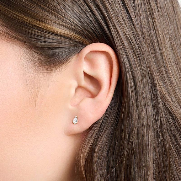 Single Ear Stud Ice Crystal Silver - Thomas Sabo - Suuri valikoima & ilmainen lahjapaketointi - Nordicspectra.fi