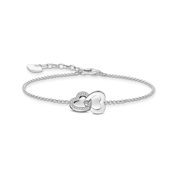 Armband med Sammanlänkade Hjärtan - Thomas Sabo - Snabb leverans & paketinslagning - Nordic Spectra