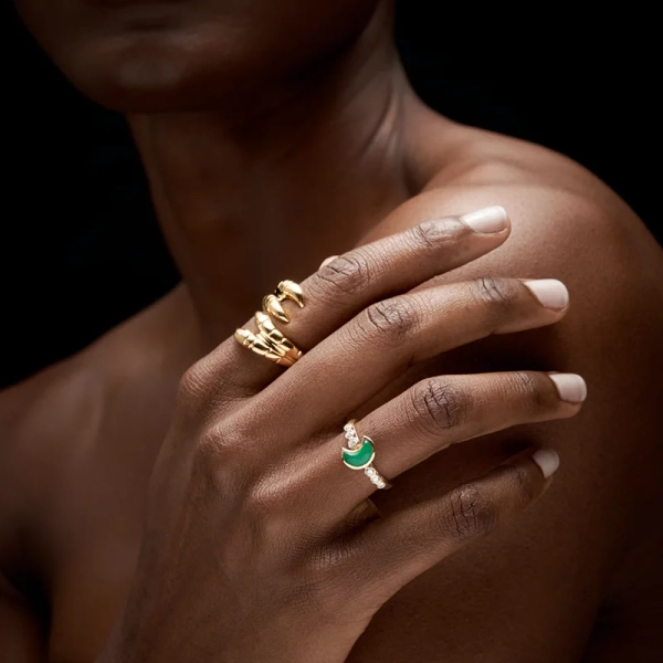 Claw Double Ring Gold - Maria Nilsdotter - 1-2 dagars leverans - Nordic Spectra