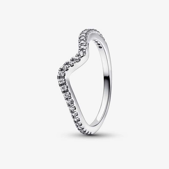 Sparkling Wave Ring - PANDORA - Suuri valikoima & ilmainen lahjapaketointi - Nordicspectra.fi