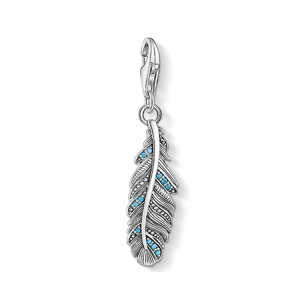 Charm-Anhänger Feder Türkis von Thomas Sabo, Schneller Versand - Nordicspectra.de