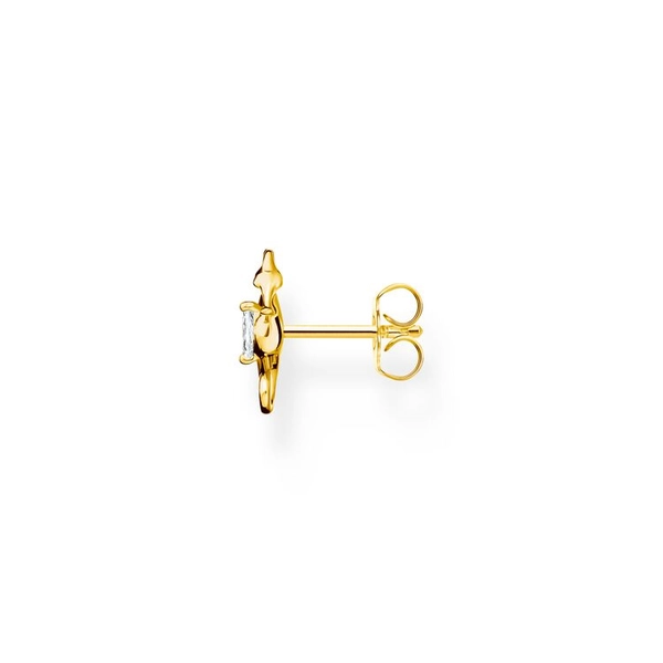 Einzel Ohrstecker Seepferdchen Gold von Thomas Sabo, Schneller Versand - Nordicspectra.de