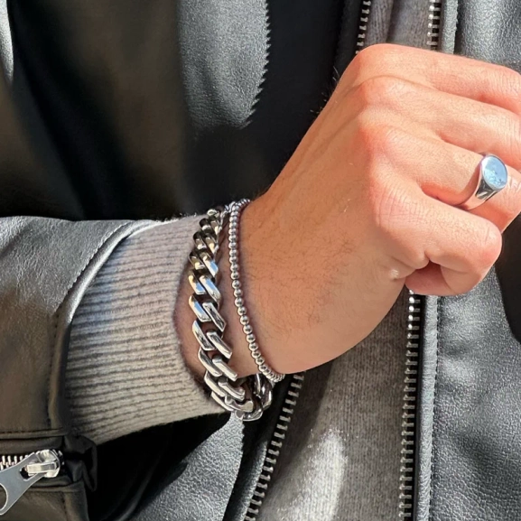 DEXTER Armband Stål - AROCK - Trendiga herrsmycken - Nordic Spectra