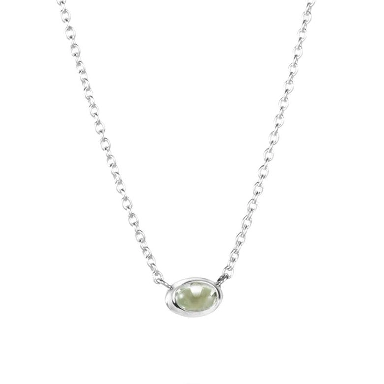 Love Bead Necklace Silver - Green Quartz - Efva Attling halsband - Snabb frakt & paketinslagning - Nordicspectra.se