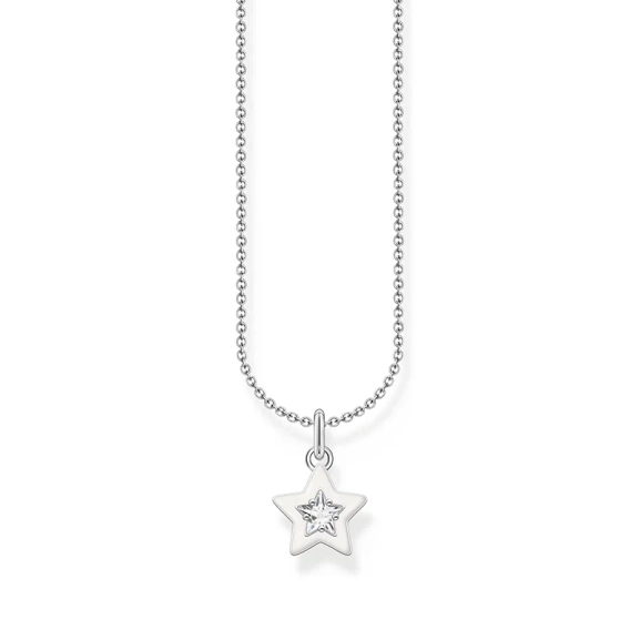 Halsband med Vit Stjärna - Thomas Sabo - Snabb leverans & paketinslagning - Nordic Spectra