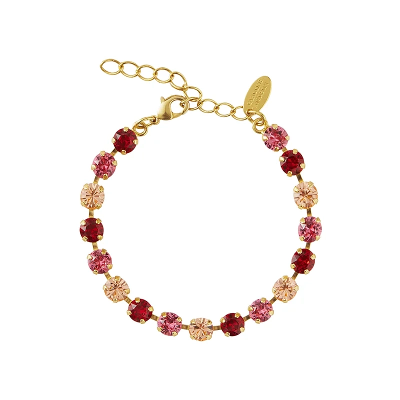 Caroline Svedbom - Nicola Bracelet Gold Scarlet Combo