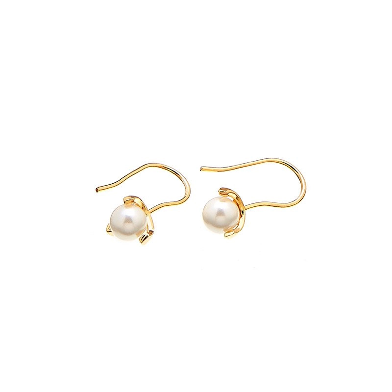 CU Jewellery - Pearl Long Ear Gold