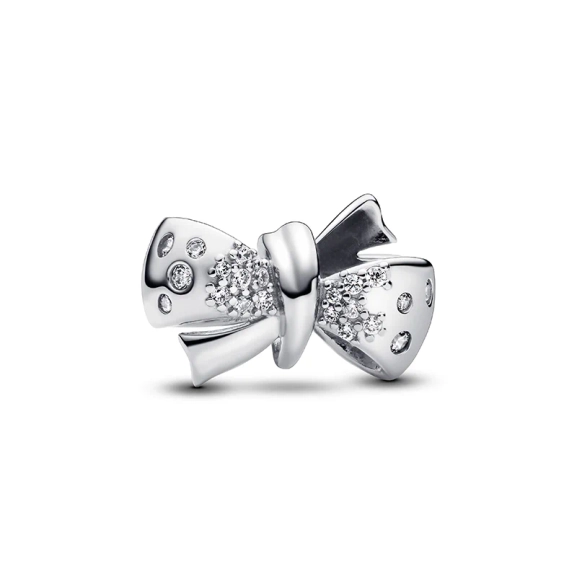 Funkelndes Schleifen Charm - PANDORA - Nordic Spectra