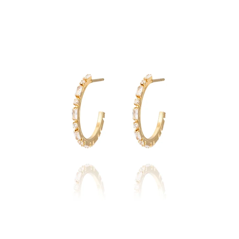 Caroline Svedbom - Evelyne Loops Gold Crystal