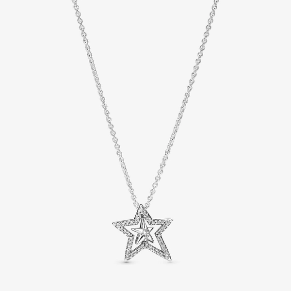 Presentset Stjärna Halsband & Örhängen - PANDORA - Snabb frakt & paketinslagning - Nordicspectra.se