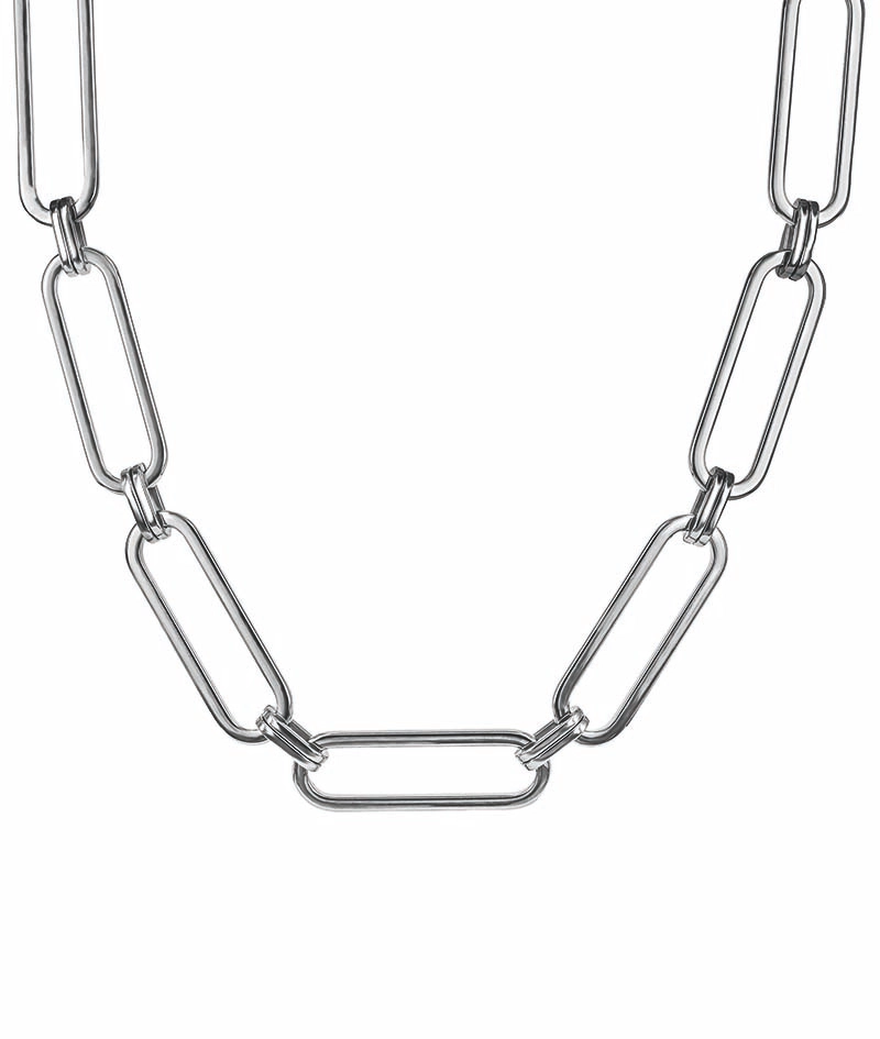 CHANIA Big Kort Halsband Stål - Astrid & Agnes - Snabb frakt & paketinslagning - Nordicspectra.se