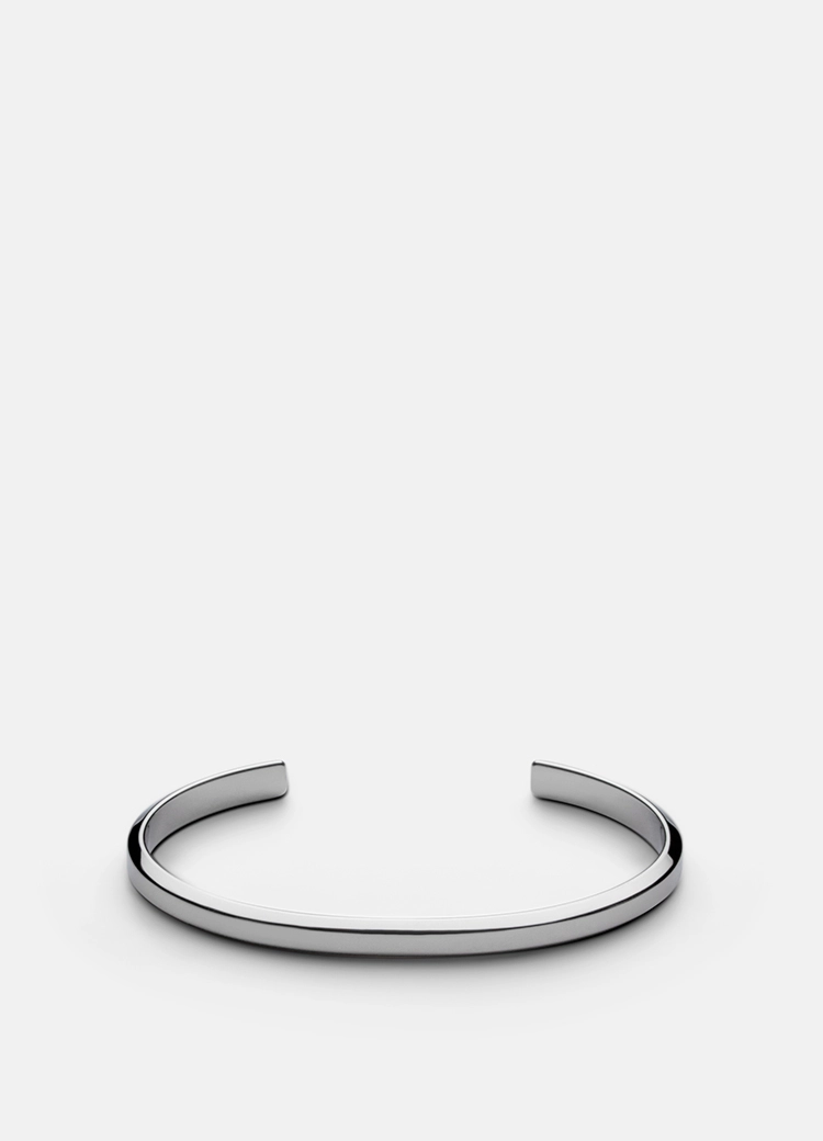 Icon Cuff Thin - Polished Steel - Skultuna - Snabb frakt & paketinslagning - Nordicspectra.se