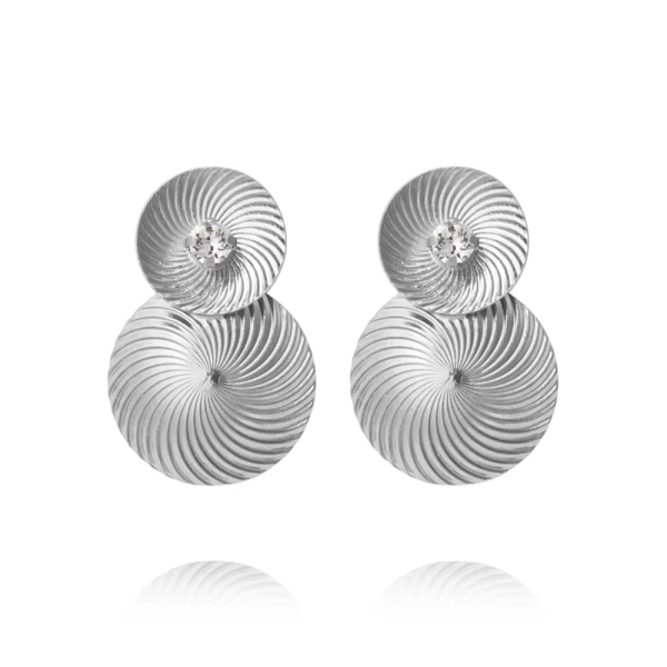 Coco Earrings Rhodium med strålande kristaller