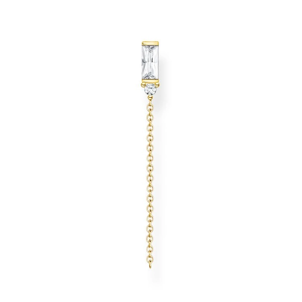 Örhänge Kedja med Baguetteslipad Sten Guld - Thomas Sabo örhängen - Snabb frakt & paketinslagning - Nordicspectra.se