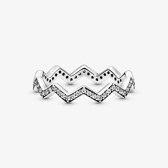 Schimmernder Zickzack Ring von PANDORA, Schneller Versand - Nordicspectra.de